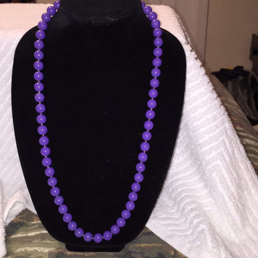 New Purple Beaded Necklace